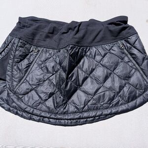 Black Quilted Women's Skirt